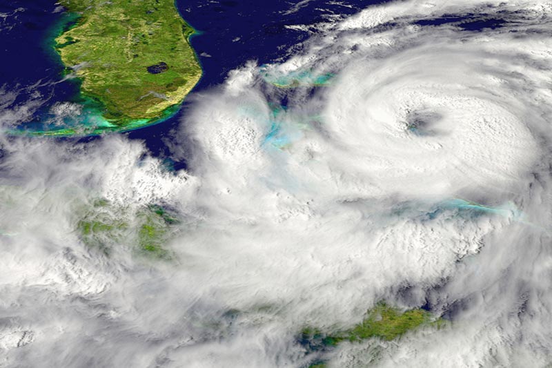 Hurricane approaching Florida