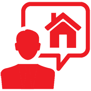 Icon showing a conversation with our home inspectors