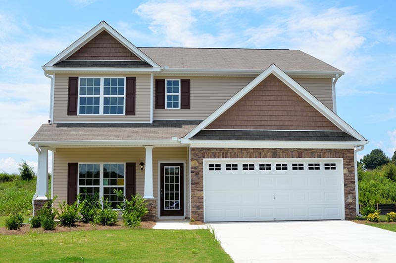 Newly constructed home seen before scheduling home inspection services 